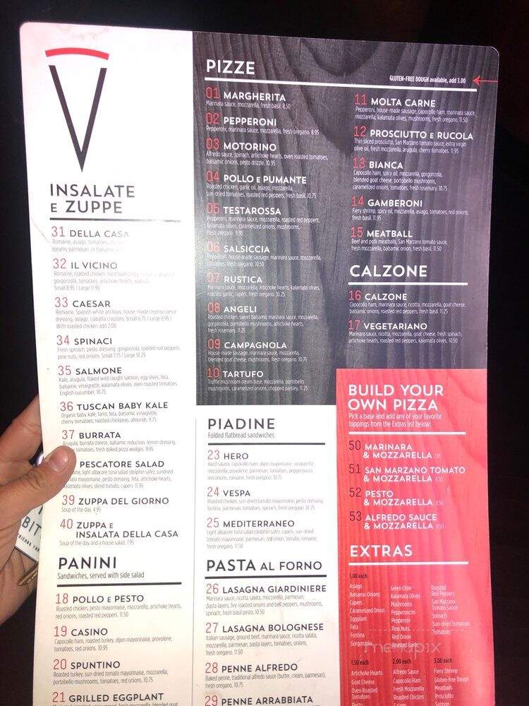 Il Vicino Wood Oven Pizza - Albuquerque, NM menu_pic
