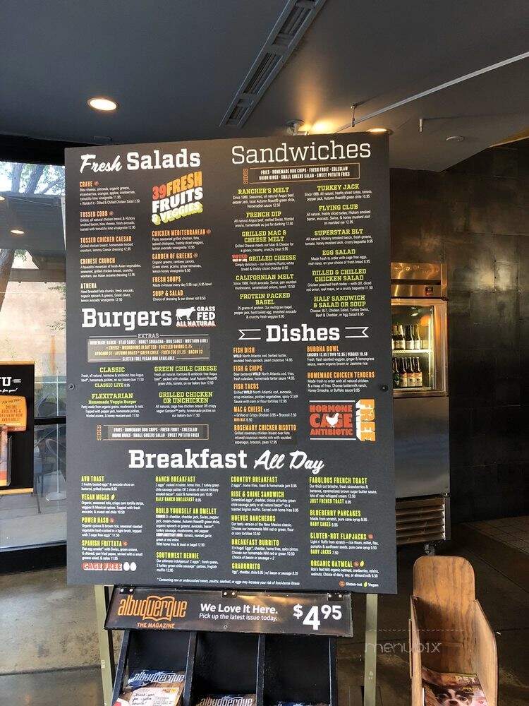Flying Star Cafe - Albuquerque, NM menu_pic
