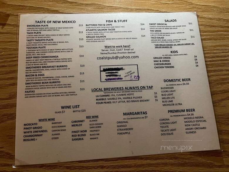 Cbr Enterprises - Gallup, NM menu_pic