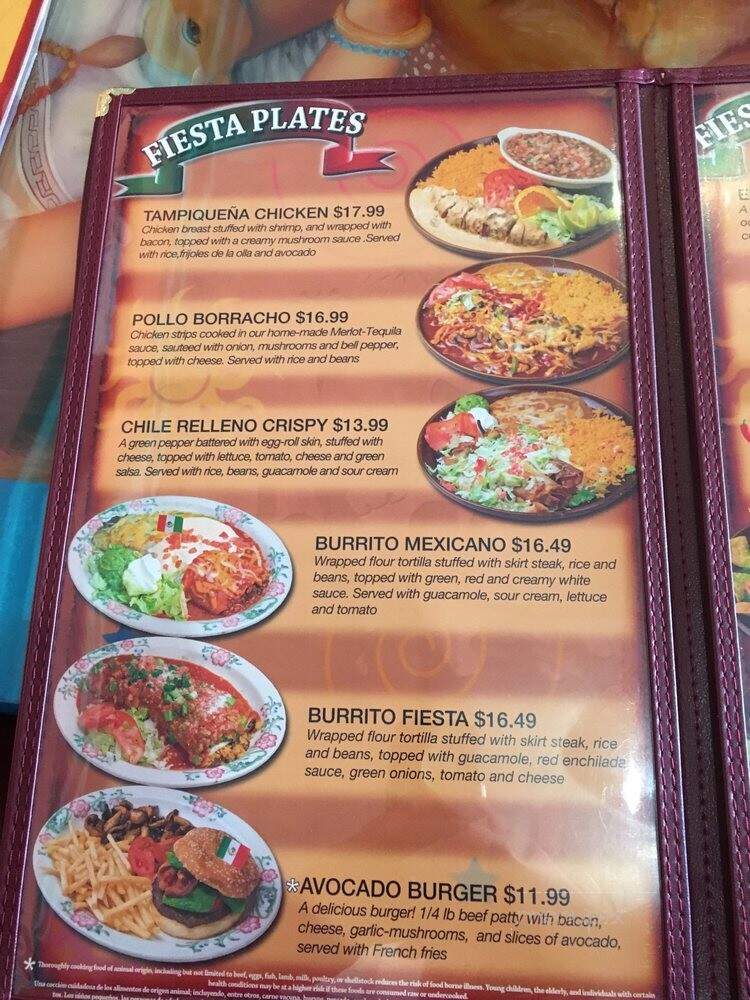 Fiesta Mexicana - Farmington, NM menu_pic