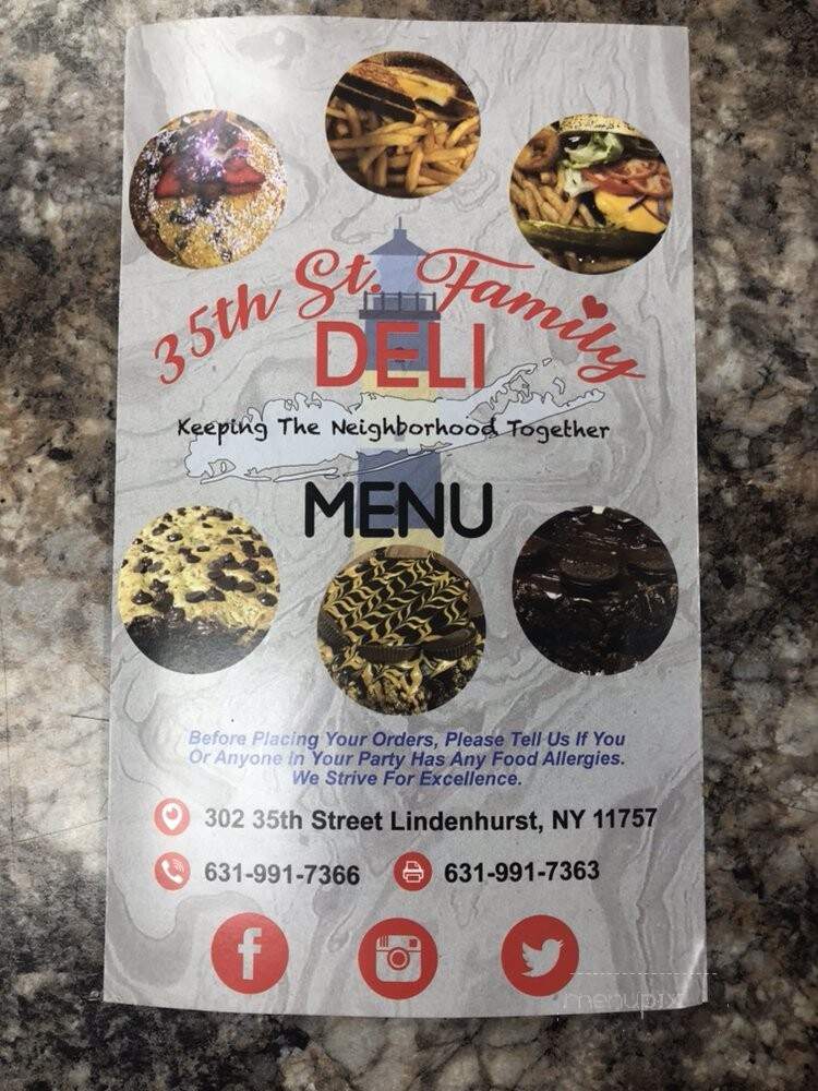 35 Street Deli - Lindenhurst, NY menu_pic