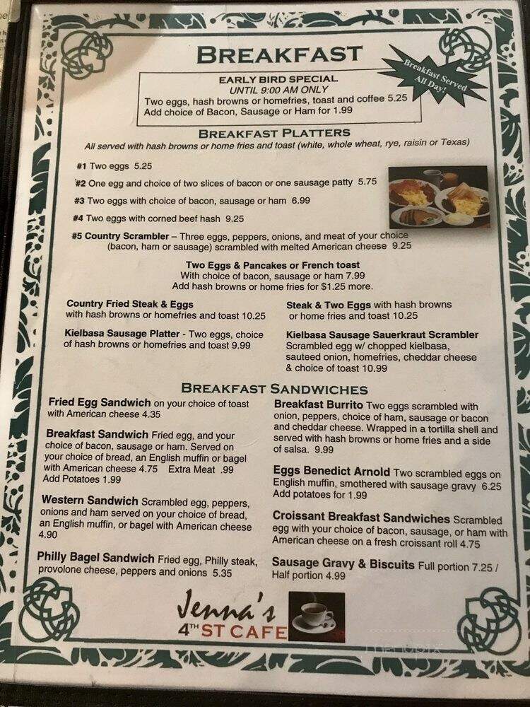 4th St Cafe - Dunkirk, NY menu_pic