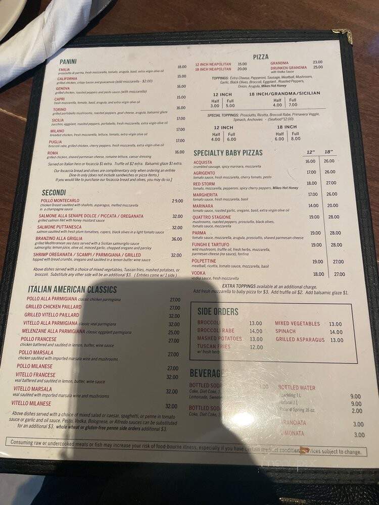 Acquista Trattoria Pizza Pasta - Fresh Meadows, NY menu_pic