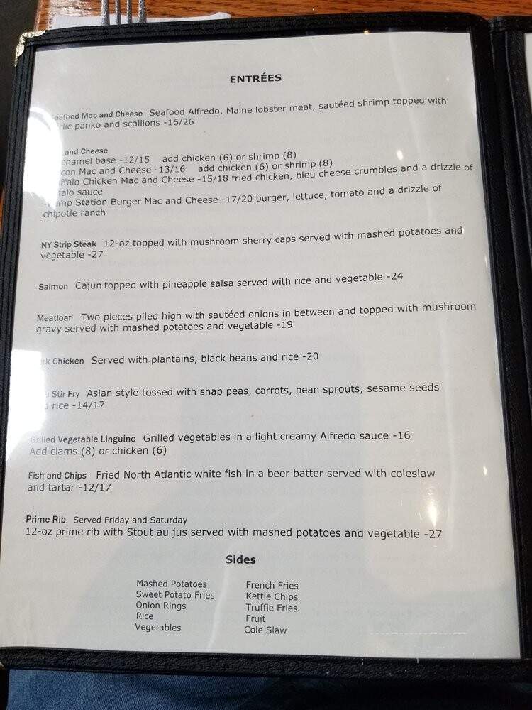 Albany Pump Station-Ch Evans - Albany, NY menu_pic