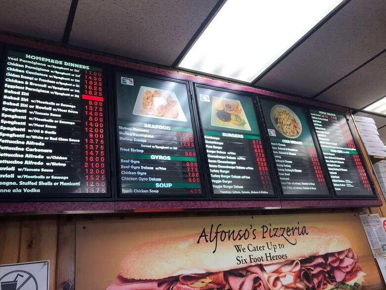 Alfonso's Pizza & Restaurant - Yonkers, NY menu_pic