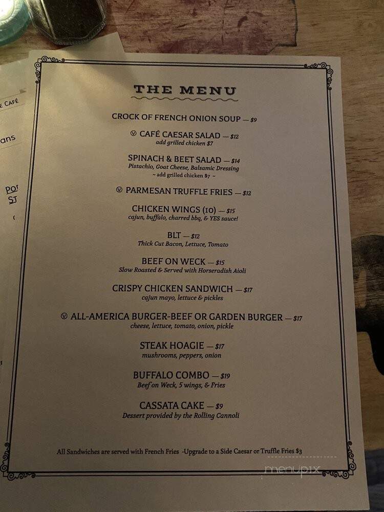 Allen St Hardware Store Cafe - Buffalo, NY menu_pic