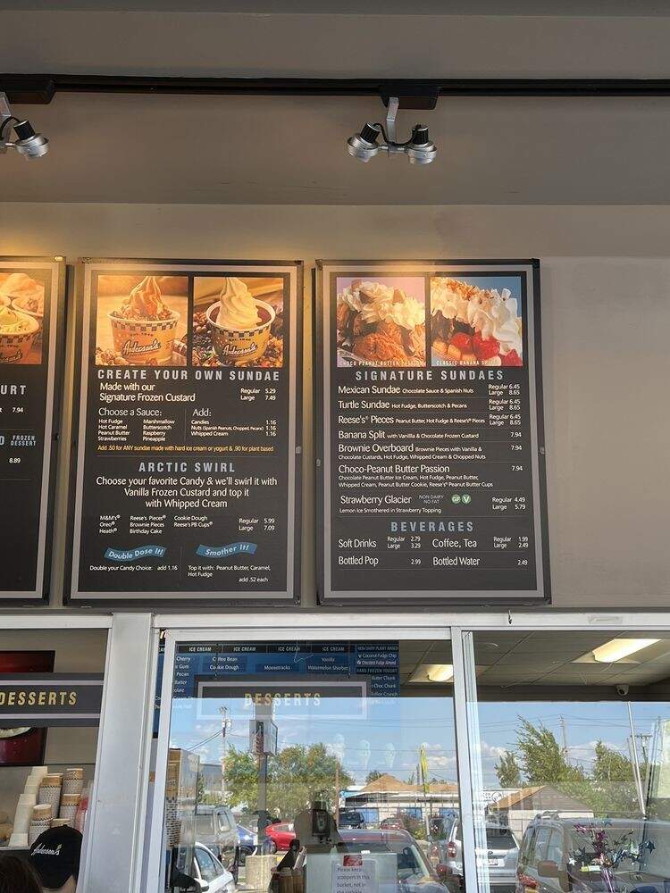 Anderson's Frozen Custard - Buffalo, NY menu_pic