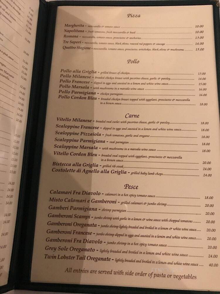 Antica Trattoria - Ridgewood, NY menu_pic