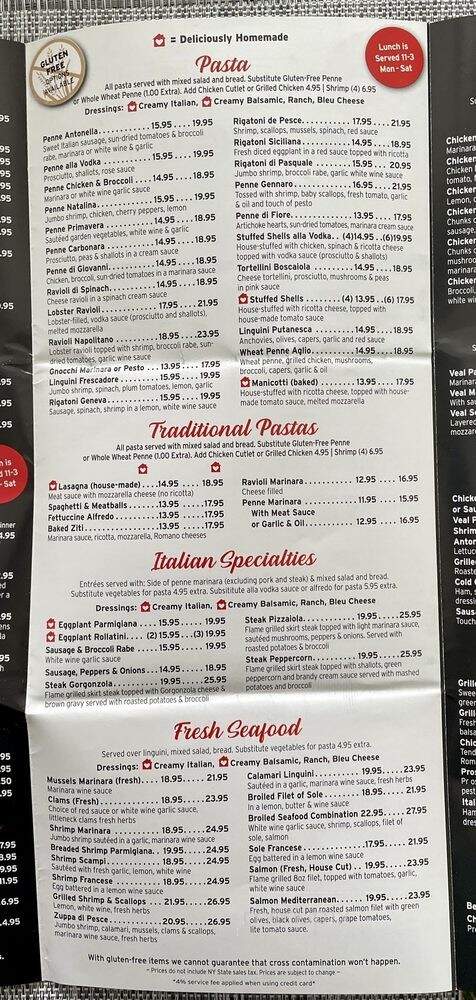 Antonella's Pizzeria & Restaurant - Fishkill, NY menu_pic