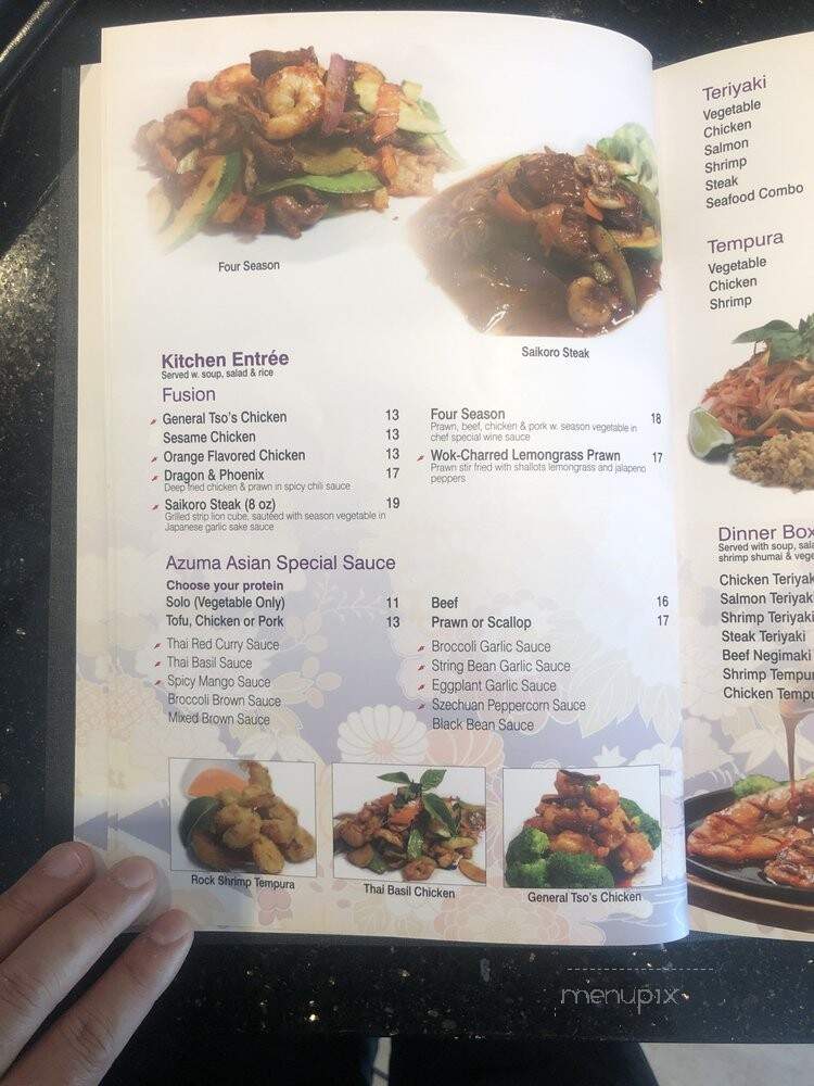 Azuma Japanese Restaurant - Greenport, NY menu_pic