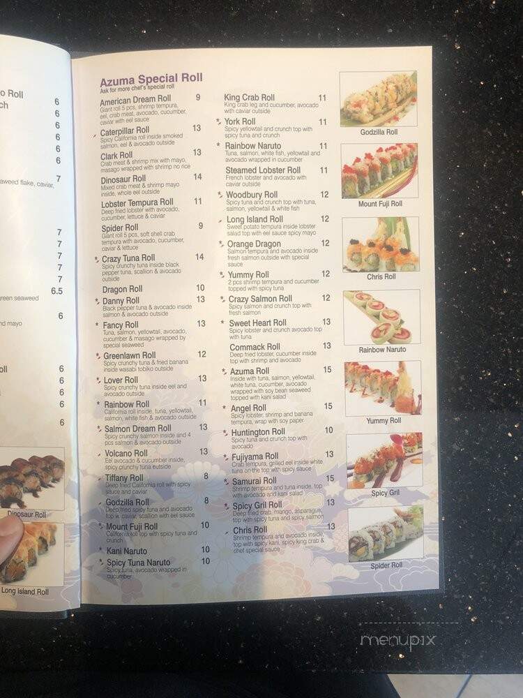 Azuma Japanese Restaurant - Greenport, NY menu_pic