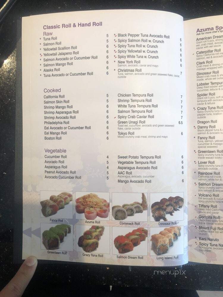 Azuma Japanese Restaurant - Greenport, NY menu_pic