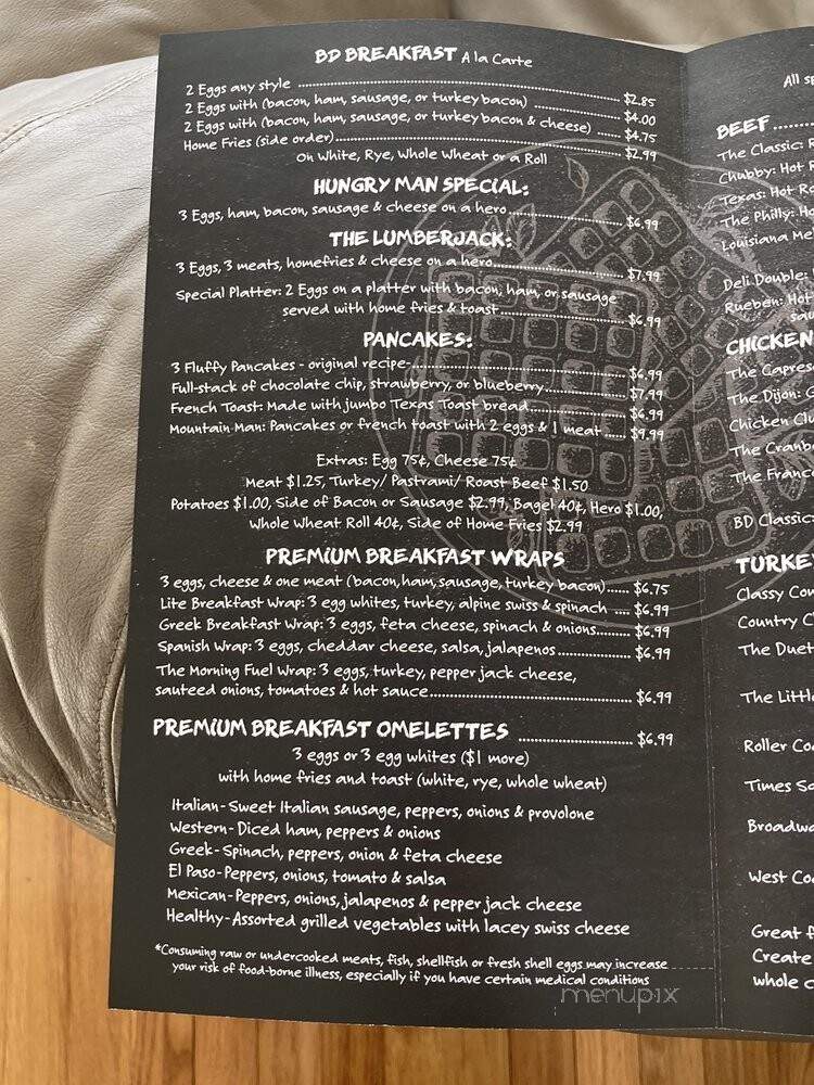 B & D Deli - Plainview, NY menu_pic