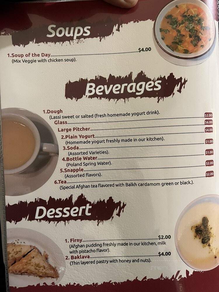 Balkh Shish Kabab House - Astoria, NY menu_pic