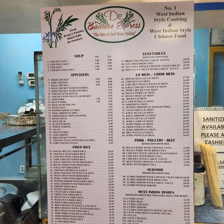 Bamboo Express - Brooklyn, NY menu_pic