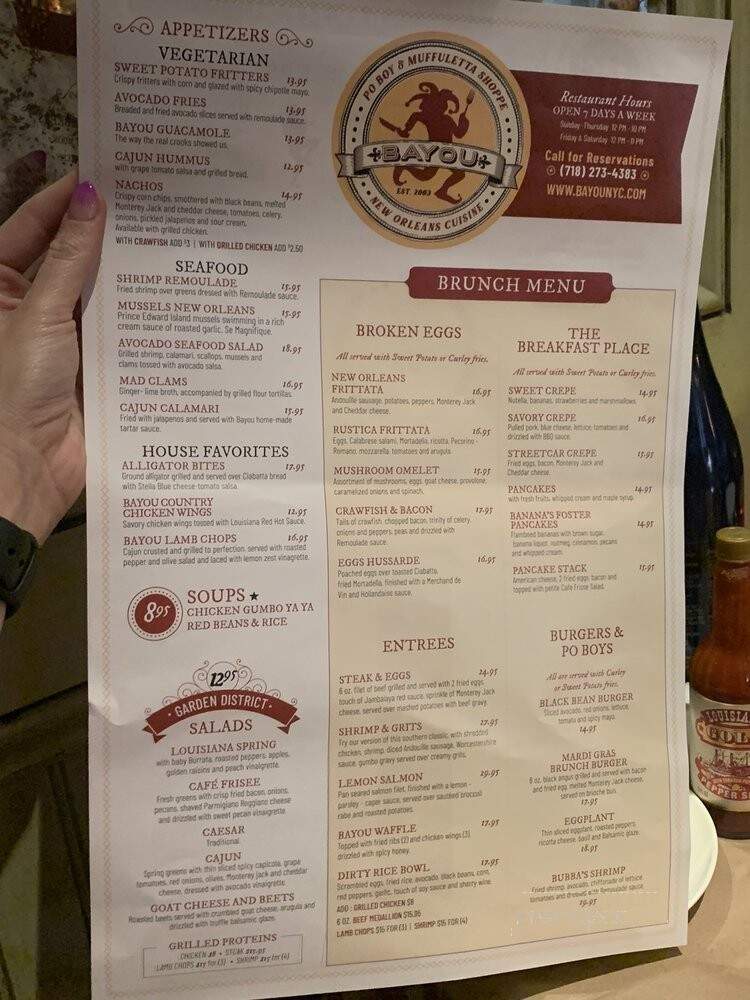 Bayou - Staten Island, NY menu_pic
