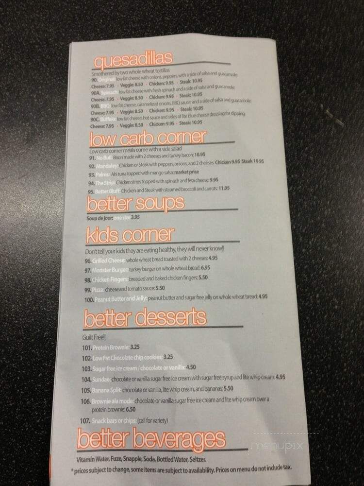 Better Gourmet Health Kitchen - Staten Island, NY menu_pic