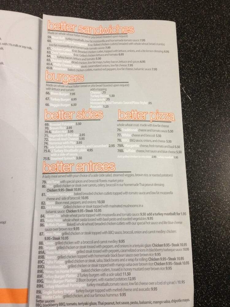 Better Gourmet Health Kitchen - Staten Island, NY menu_pic