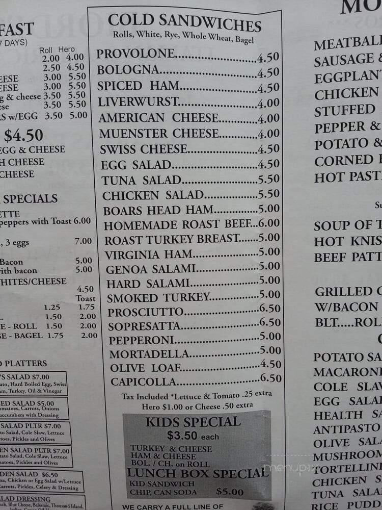Biordi Deli - South Ozone Park, NY menu_pic