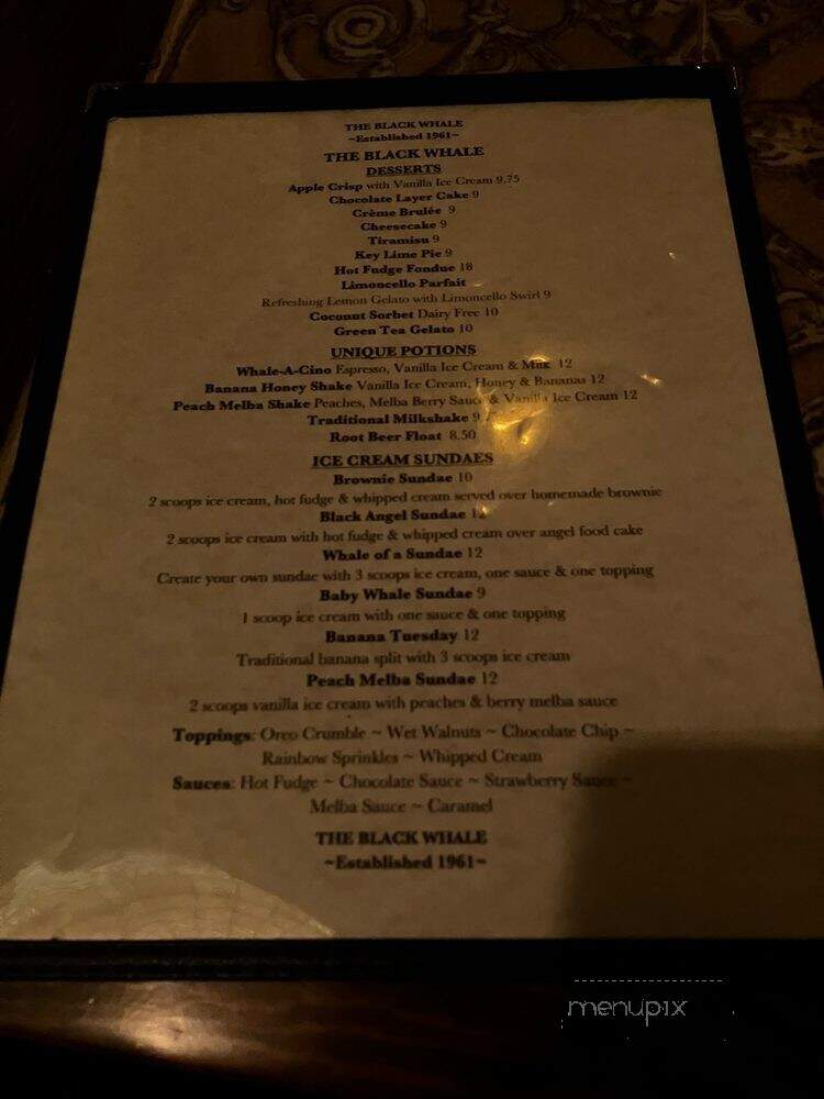 The Black Whale - Bronx, NY menu_pic