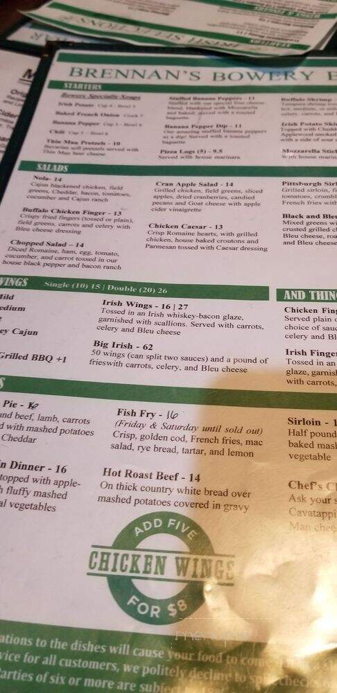 Brennan's Bowery Bar & Restaurant - Buffalo, NY