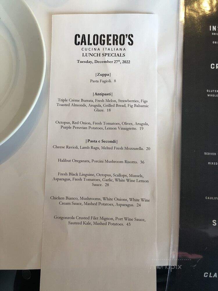 Calageros - Garden City, NY menu_pic