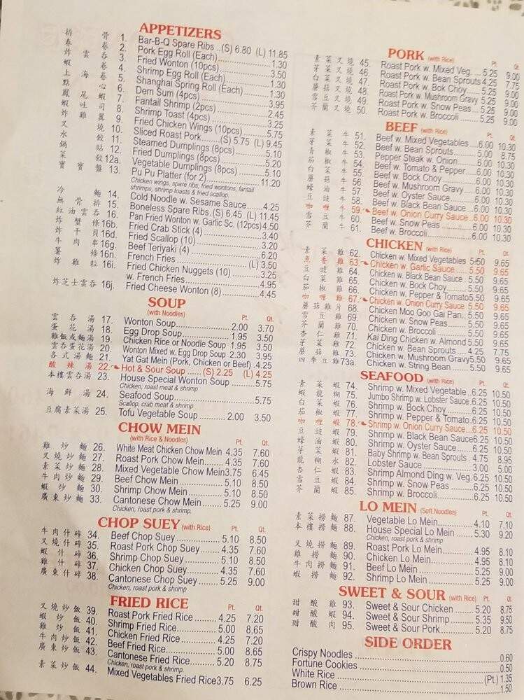 Cantonese Kitchen - Coram, NY menu_pic