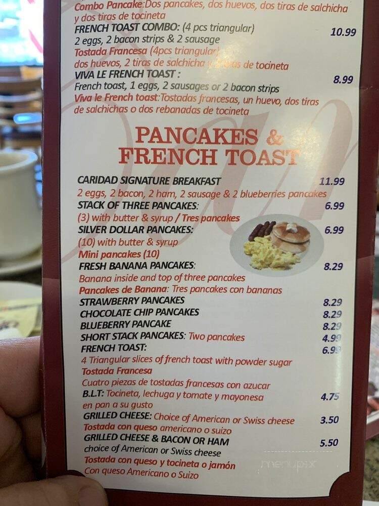 Caridad Restaurant - Woodhaven, NY menu_pic