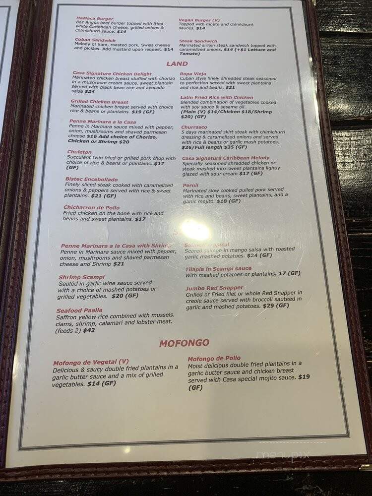 Casa Mia Restaurant - Middletown, NY menu_pic