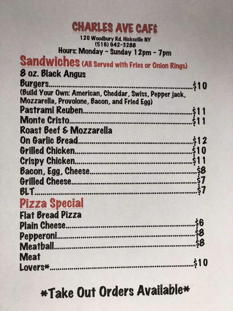 Charles Avenue Cafe - Hicksville, NY