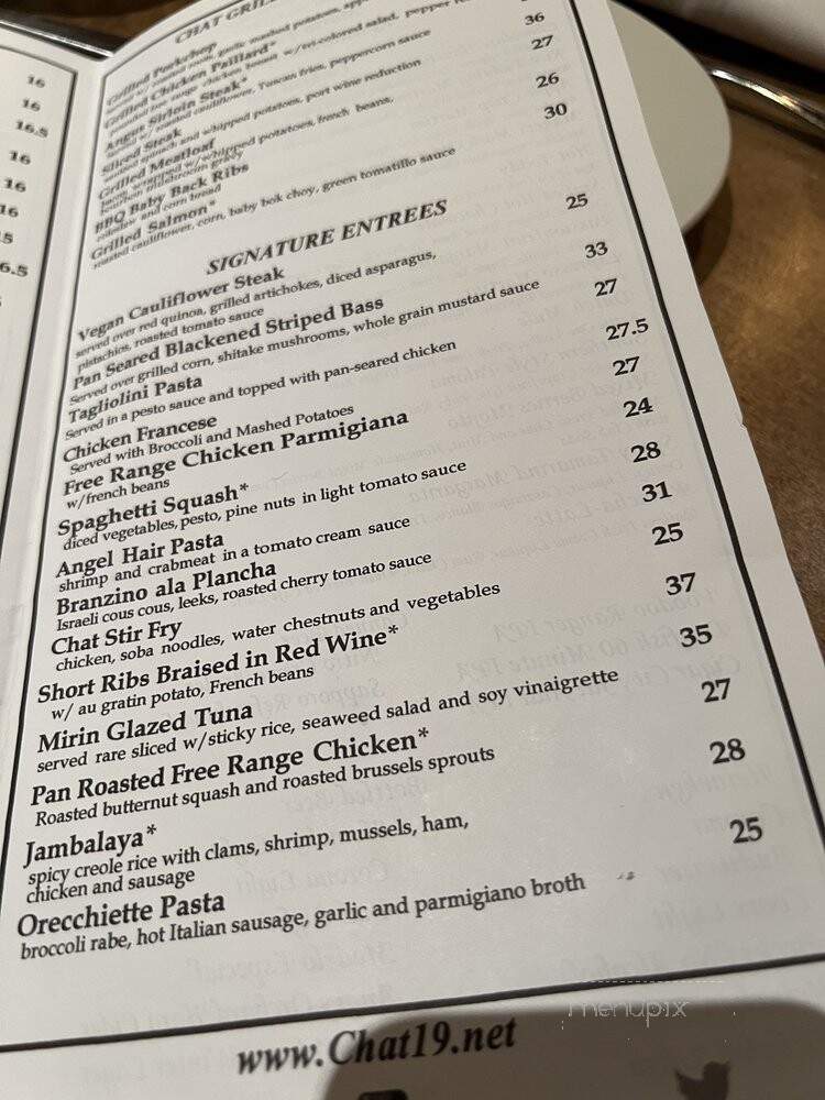 Chat 19 - Larchmont, NY menu_pic