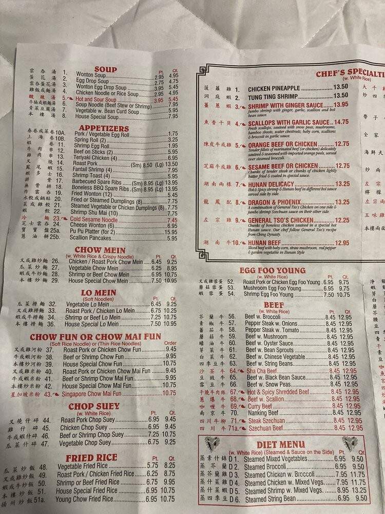 Chef's Garden Chinese Take Out - Jamaica, NY menu_pic