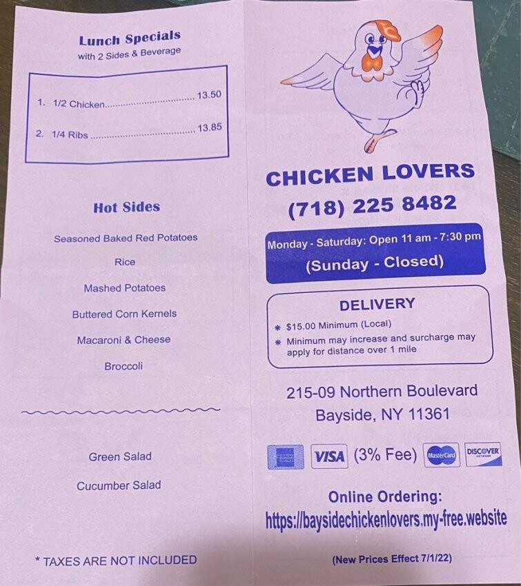 Chicken Lovers - Bayside, NY