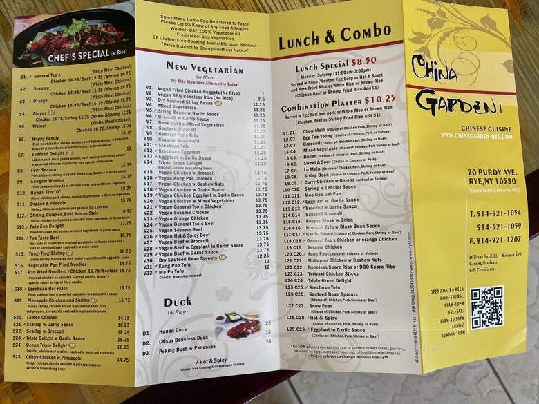 China Garden - Rye, NY menu_pic