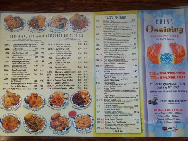China Ossining - Ossining, NY menu_pic