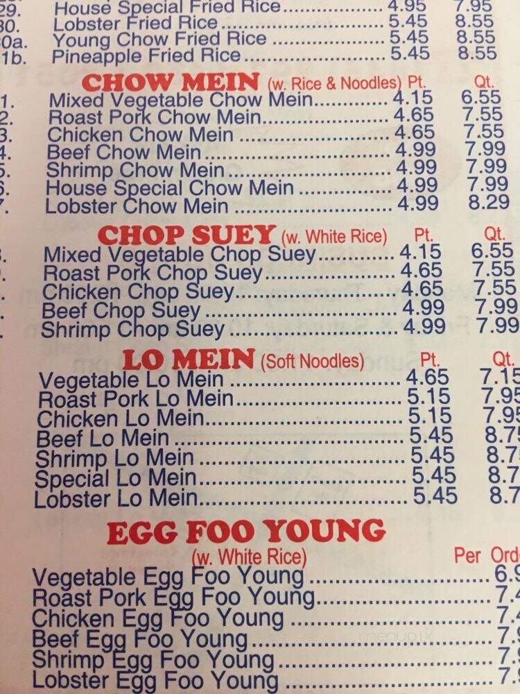 Chinatown Chinese Restaurant - Poughkeepsie, NY menu_pic