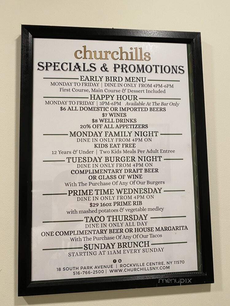Churchill's - Rockville Centre, NY