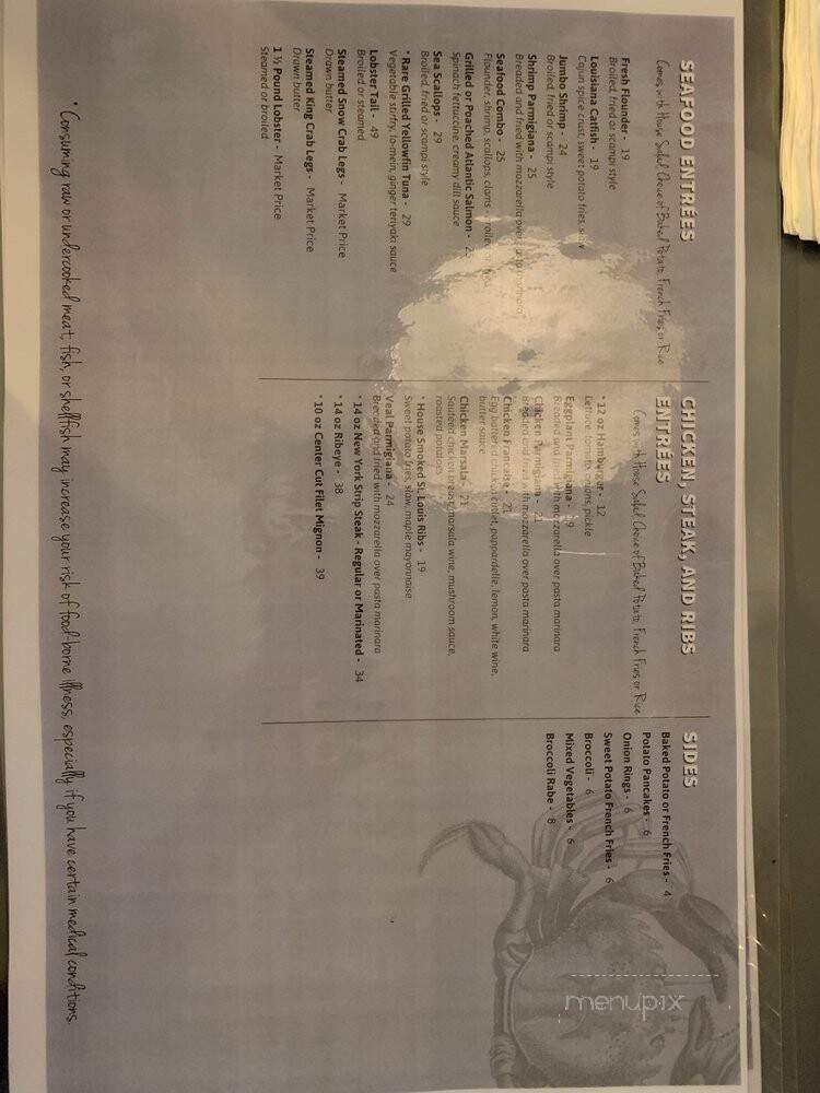 Clam & Oyster Bar - Babylon, NY menu_pic