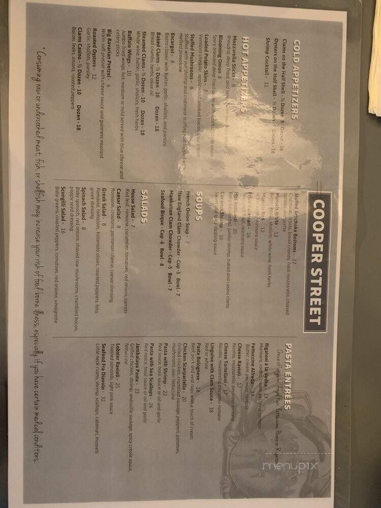Clam & Oyster Bar - Babylon, NY menu_pic