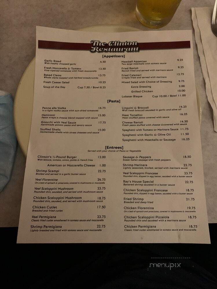 Clinton Restaurants - Whitestone, NY menu_pic