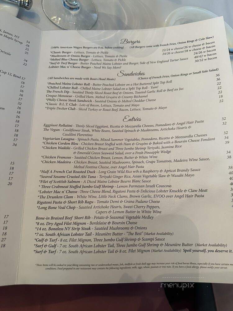 Country House At Stony Brook - Stony Brook, NY menu_pic