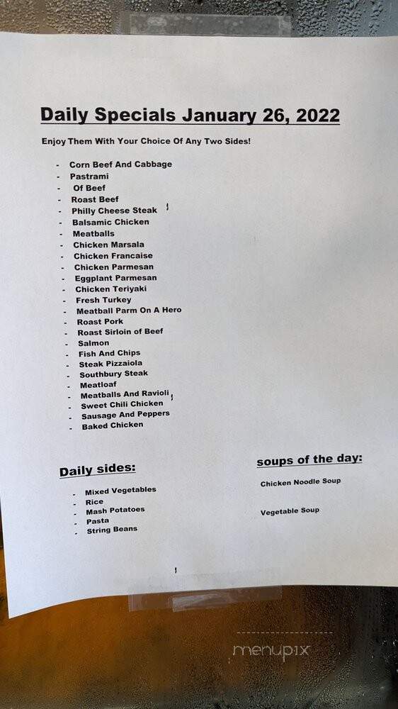 Cozy Cottage Restaurant - Bronx, NY menu_pic