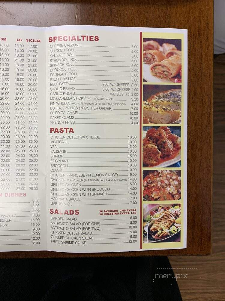 Cozzi Pizza - Brooklyn, NY menu_pic