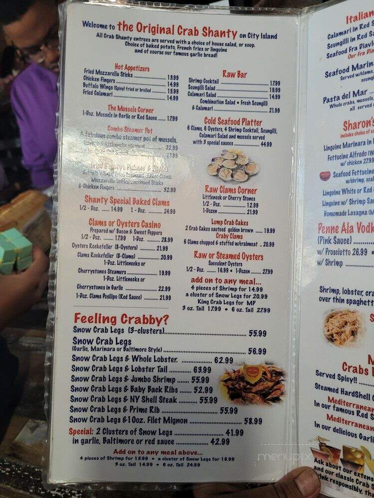 Crab Shanty One - Bronx, NY menu_pic