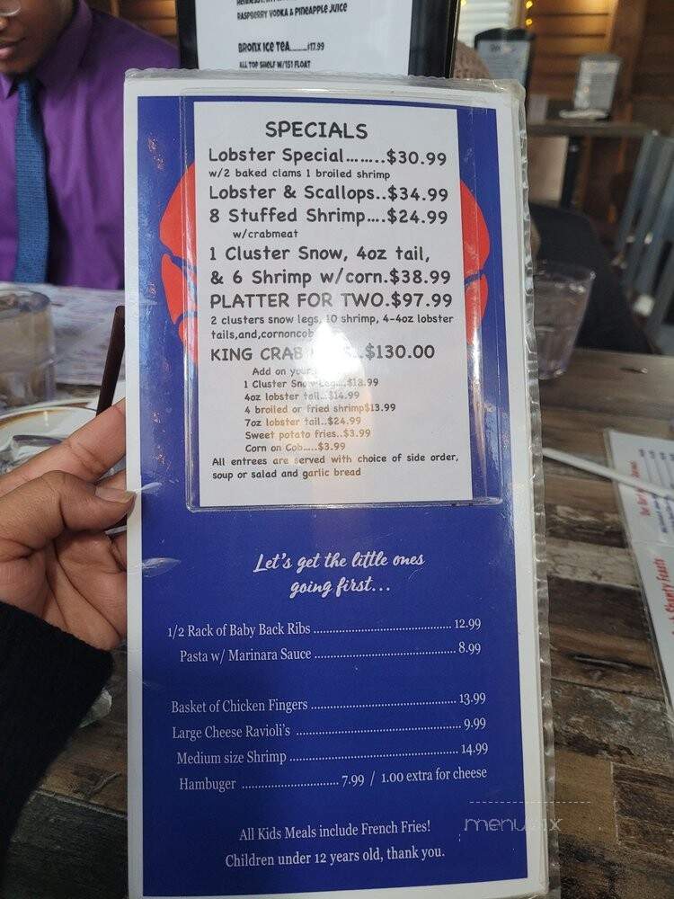 Crab Shanty One - Bronx, NY menu_pic