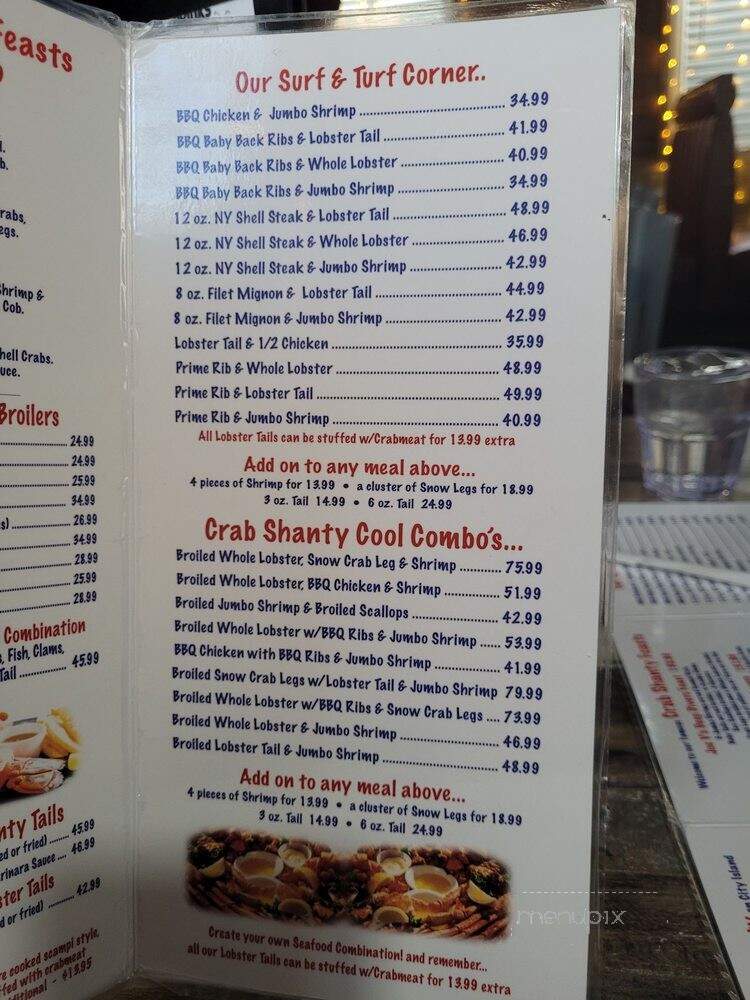 Crab Shanty One - Bronx, NY menu_pic