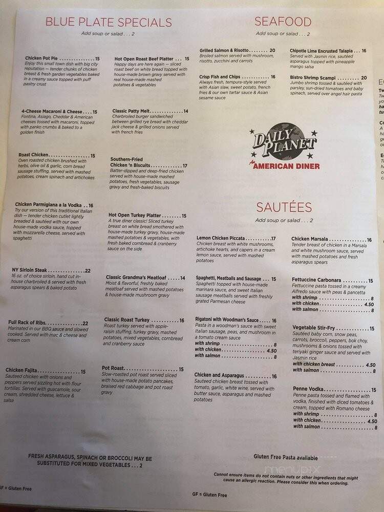 Daily Planet - Lagrangeville, NY menu_pic