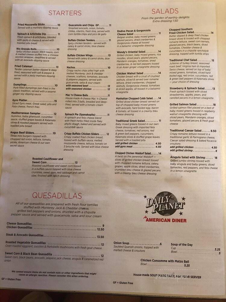 Daily Planet - Lagrangeville, NY menu_pic