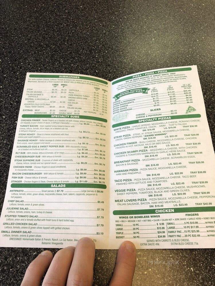 Di Paulo's Pizza - Tonawanda, NY menu_pic