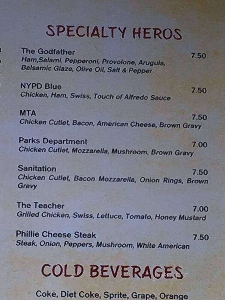 Dominicks Pizzeria - Bronx, NY menu_pic